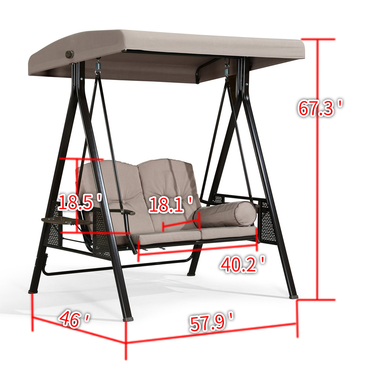 Red Barrel Studio® Musa Outdoor Porch Swing with Stand & Reviews Wayfair
